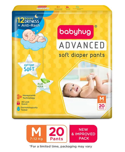 Baby Hug Advanced Pant Style Diapers - Medium