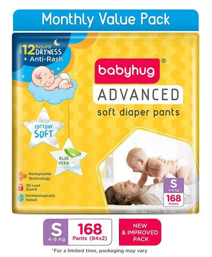 Baby Hug Advanced Pant Style Diapers - Small