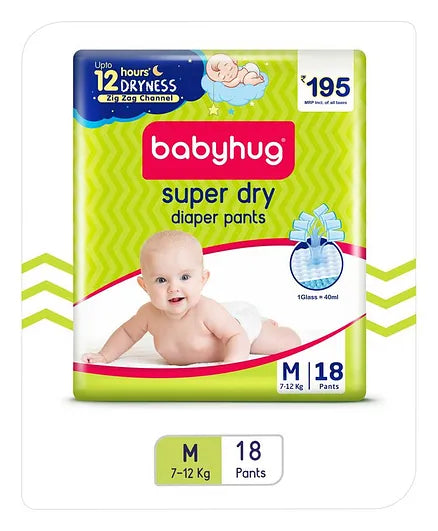 Babyhug Super Dry Pant Style Diapers - Medium