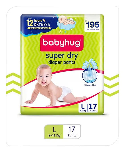 Babyhug Super Dry Pant Style Diapers - Large